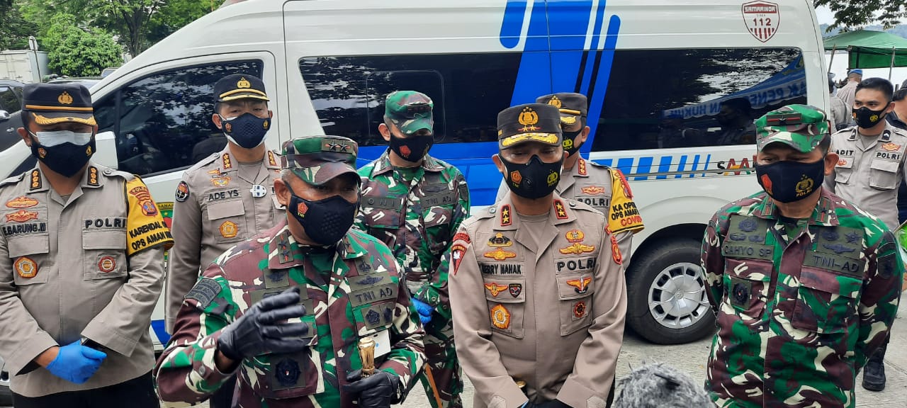 Sidak yang dilakukan Pangdam VI Mulawarman bersama Kapolda Kaltim, Kamis (4/2/2021)/ IST