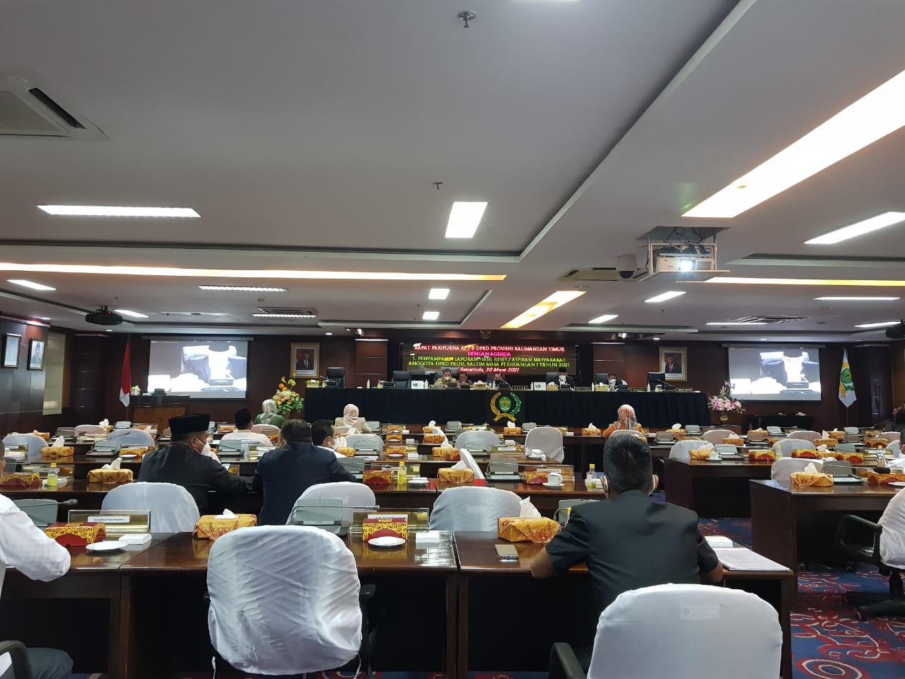 Paripurna pembacaan perombakan komposisi AKD Fraksi Gerindra, Selasa (30/3/2021) sore