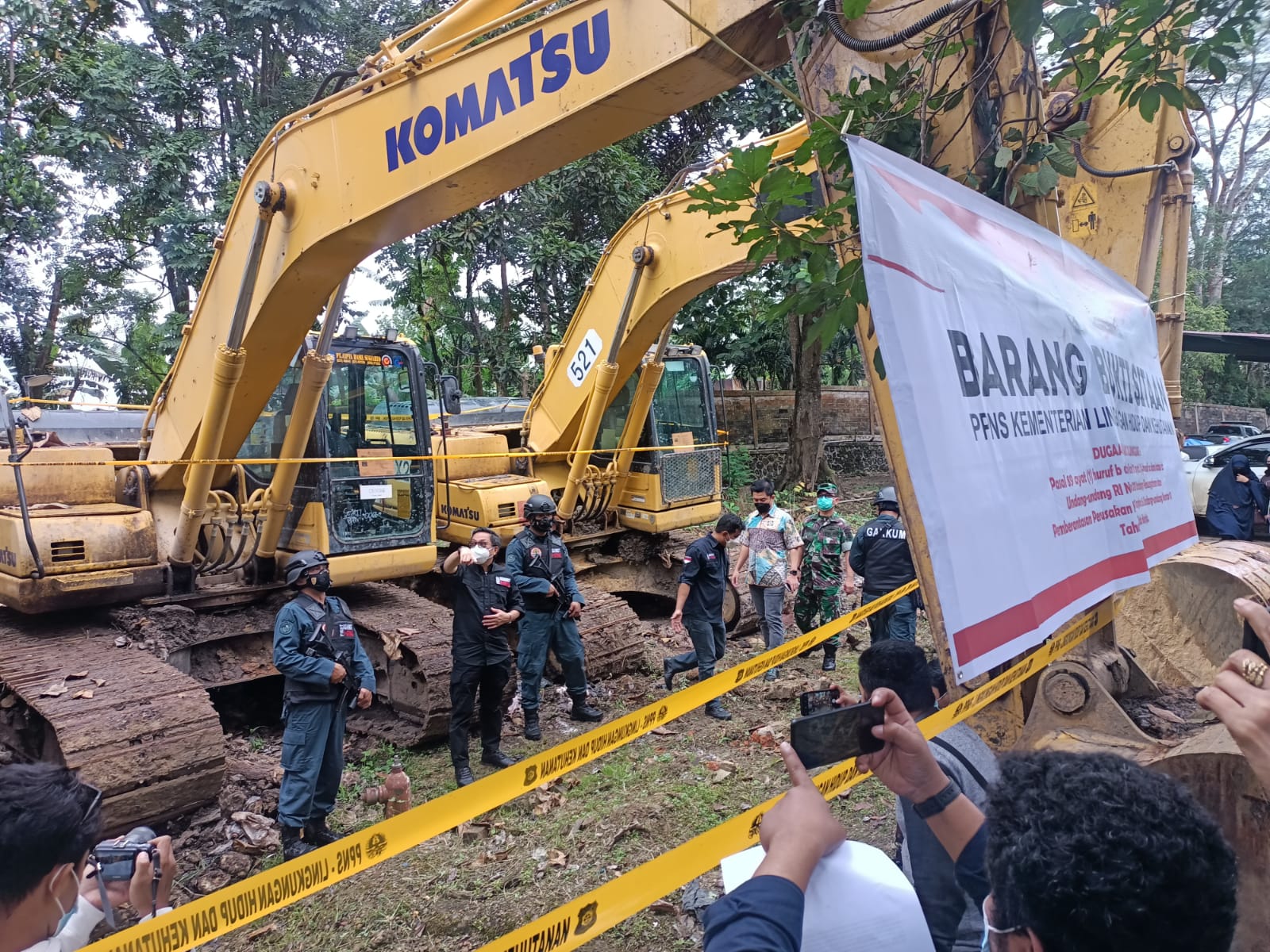 BARANG BUKTI TAMBANG ILEGAL